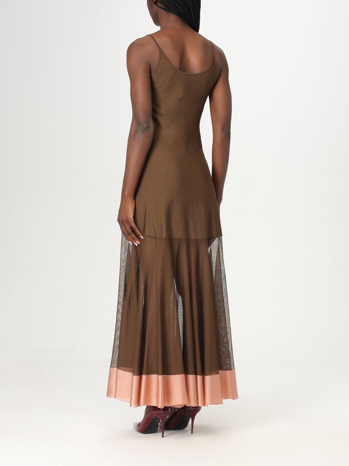Fendi Dress Woman Brown