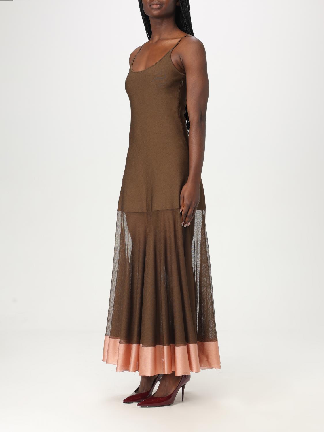Fendi Dress Woman Brown