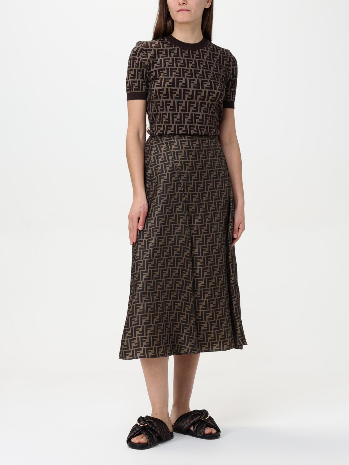 Fendi Sweater Woman Tobacco