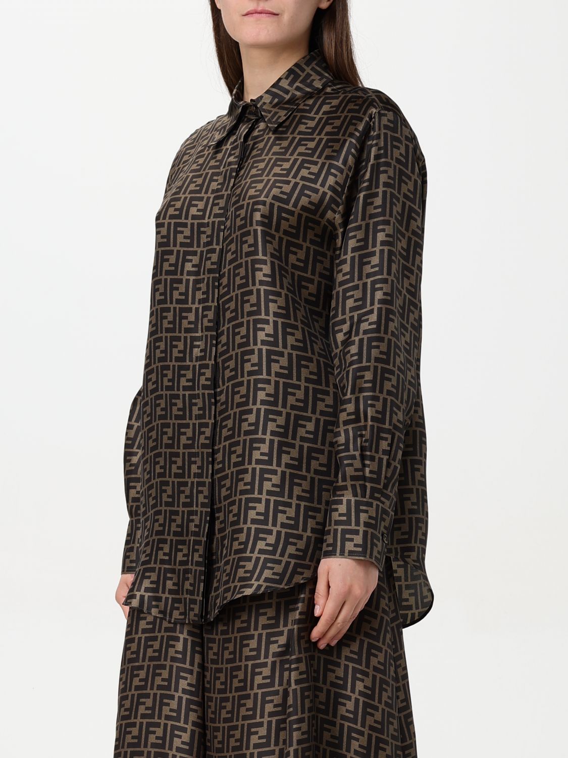 Fendi Shirt Woman Tobacco