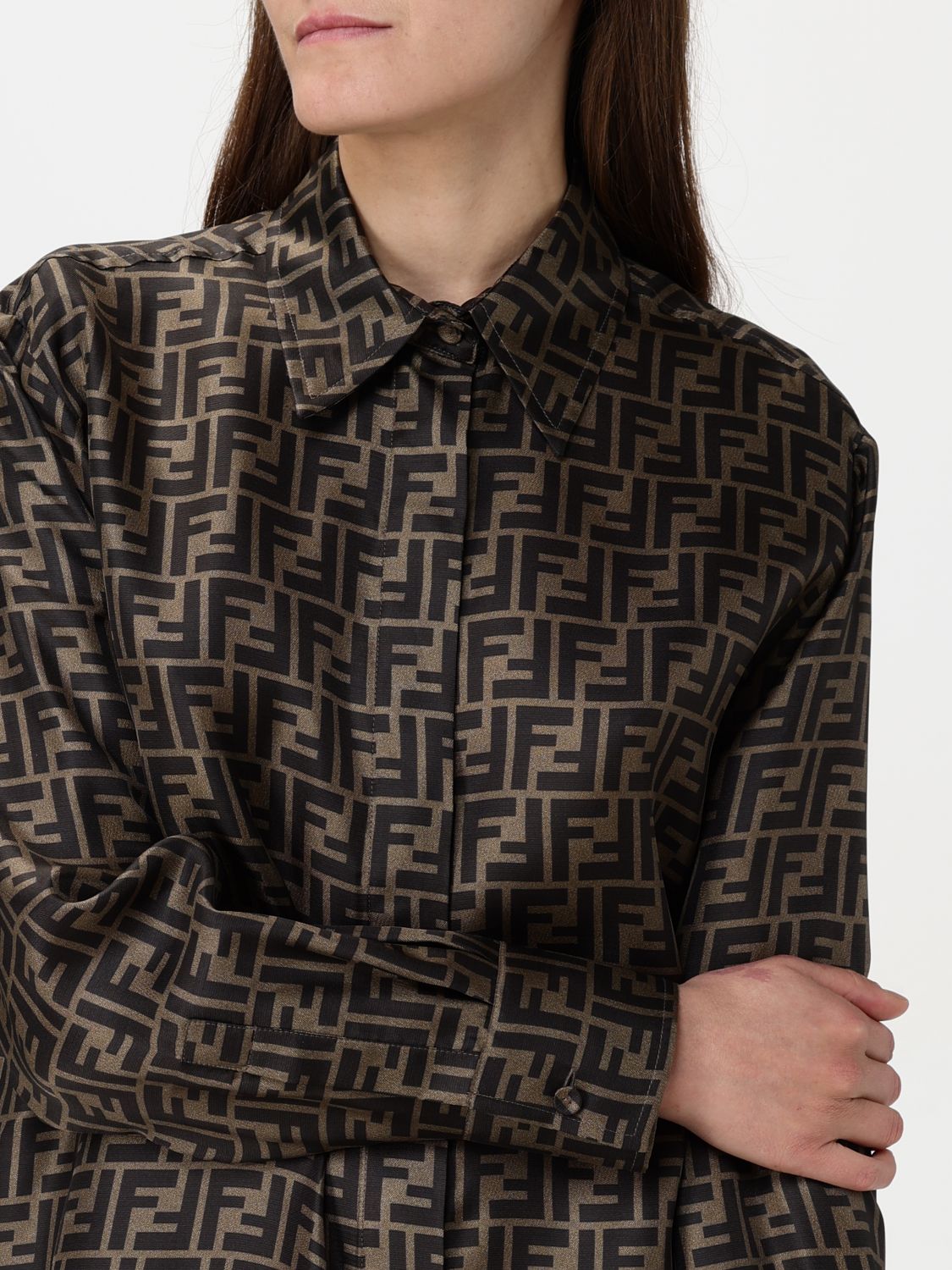Fendi Shirt Woman Tobacco