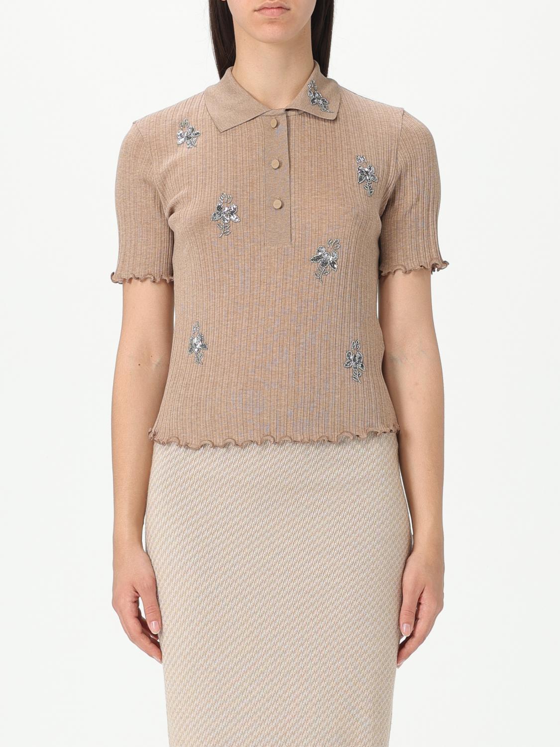 Fendi Polo Shirt Woman Camel
