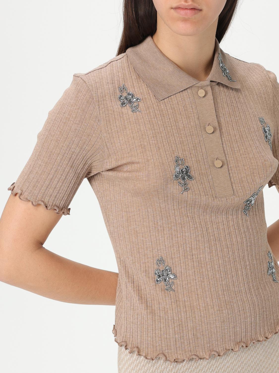Fendi Polo Shirt Woman Camel