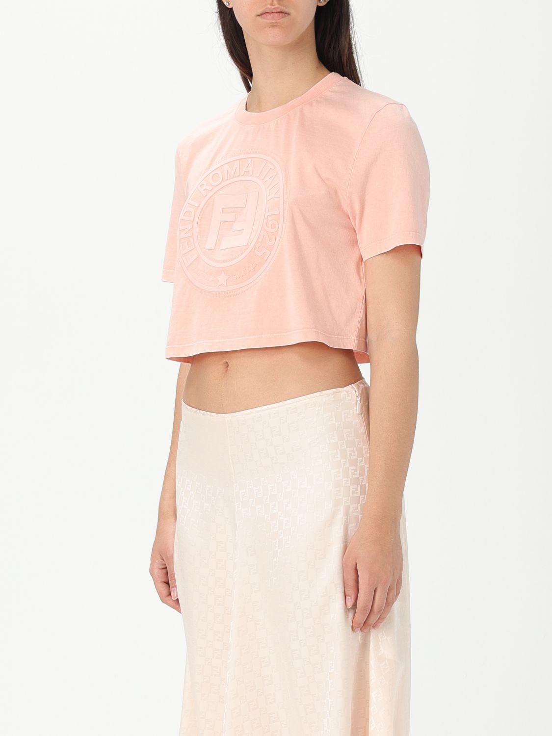 Fendi T Shirt Woman Beige