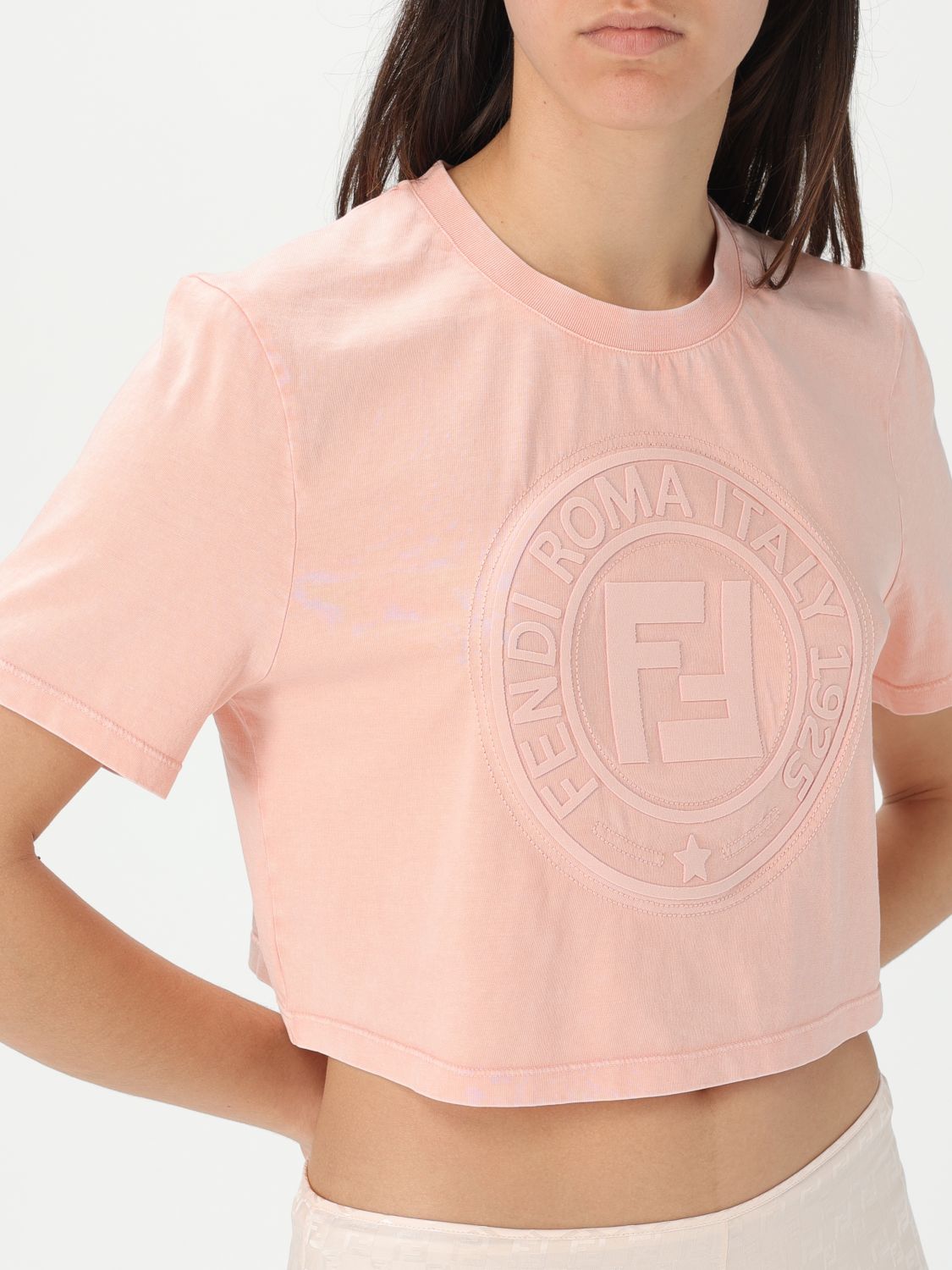 Fendi T Shirt Woman Beige