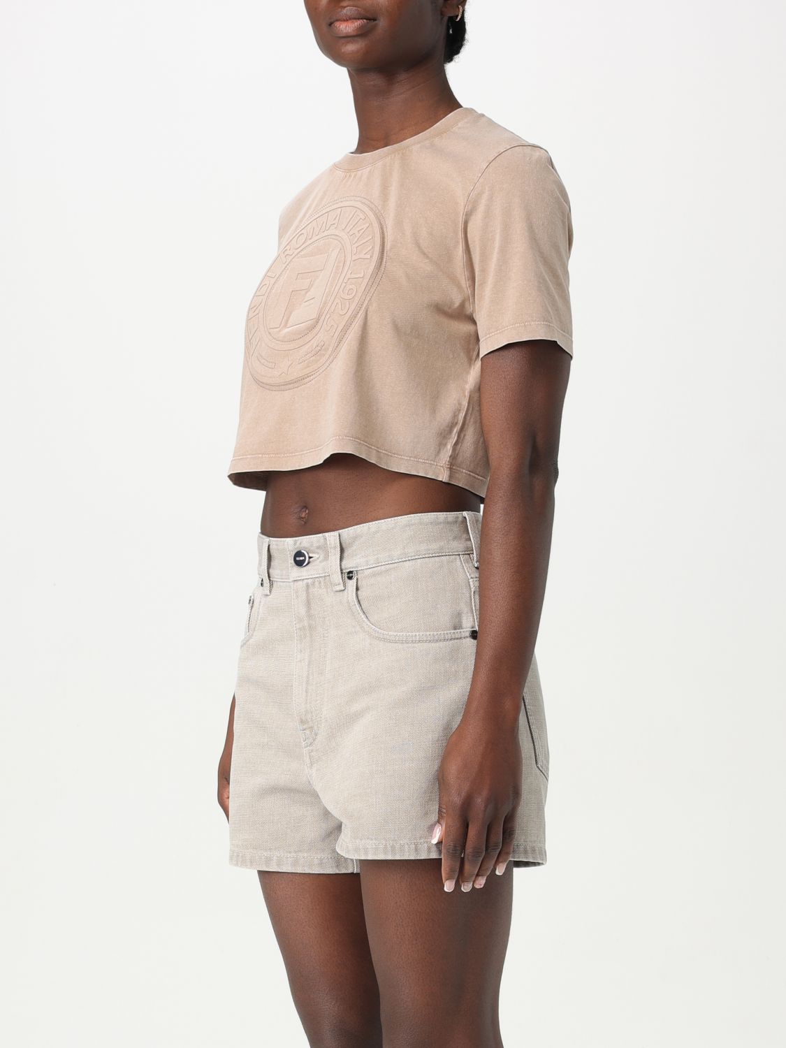 Fendi T Shirt Woman Beige