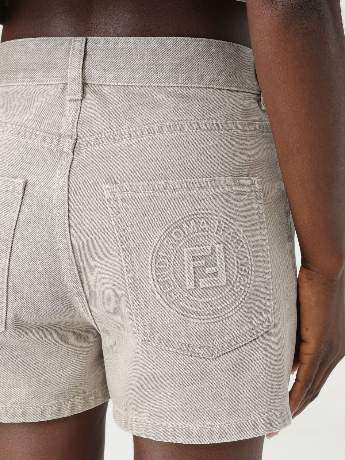 Fendi Short Woman Beige
