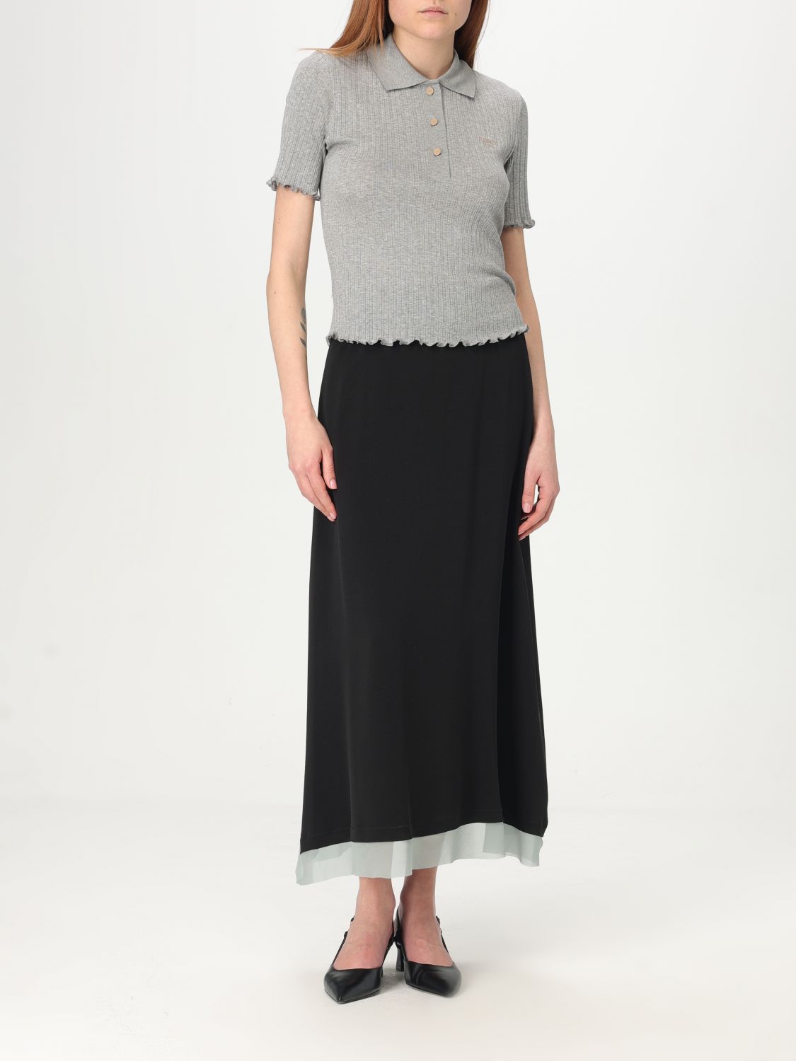 Fendi Polo Shirt Woman Grey