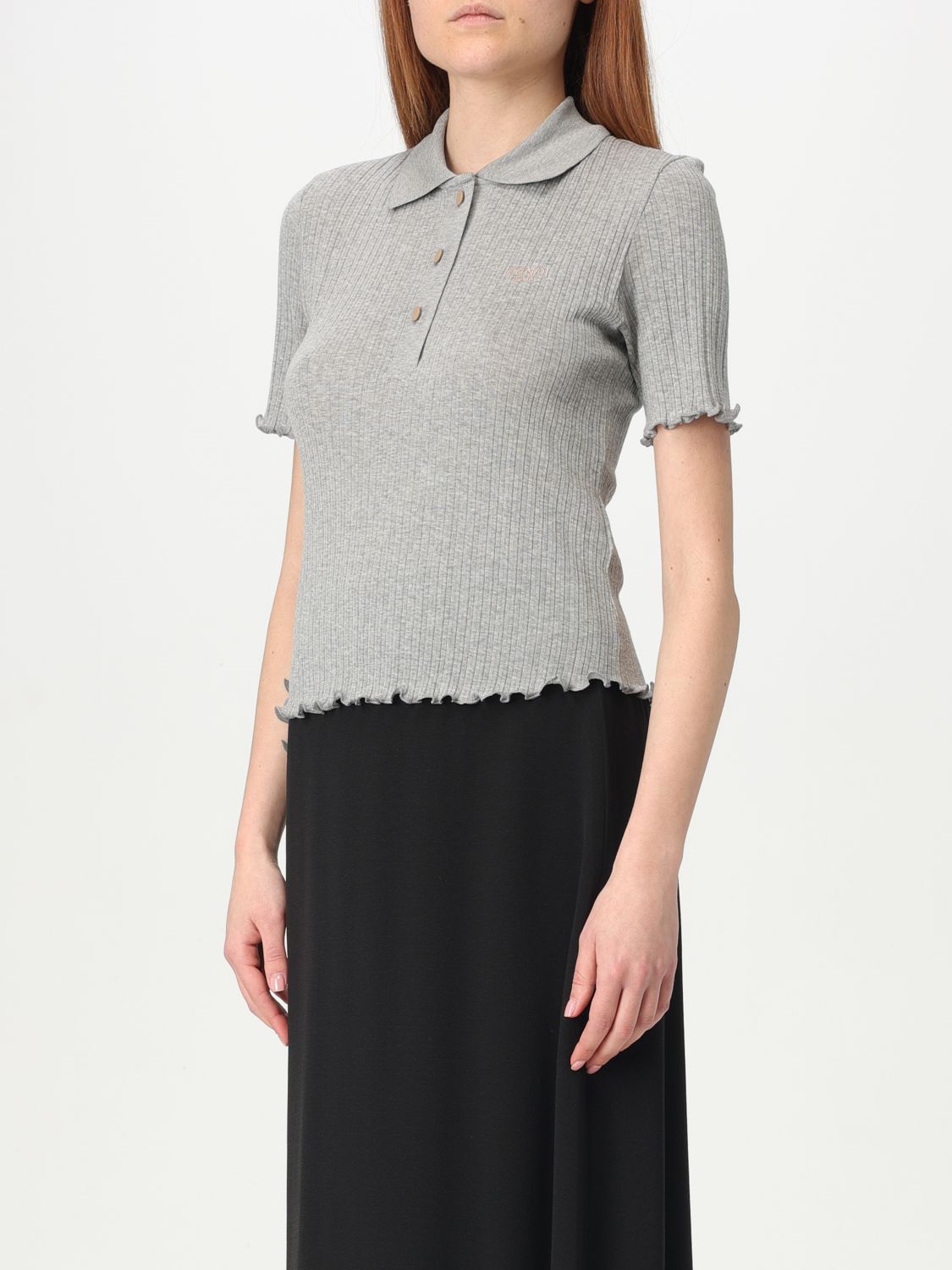 Fendi Polo Shirt Woman Grey