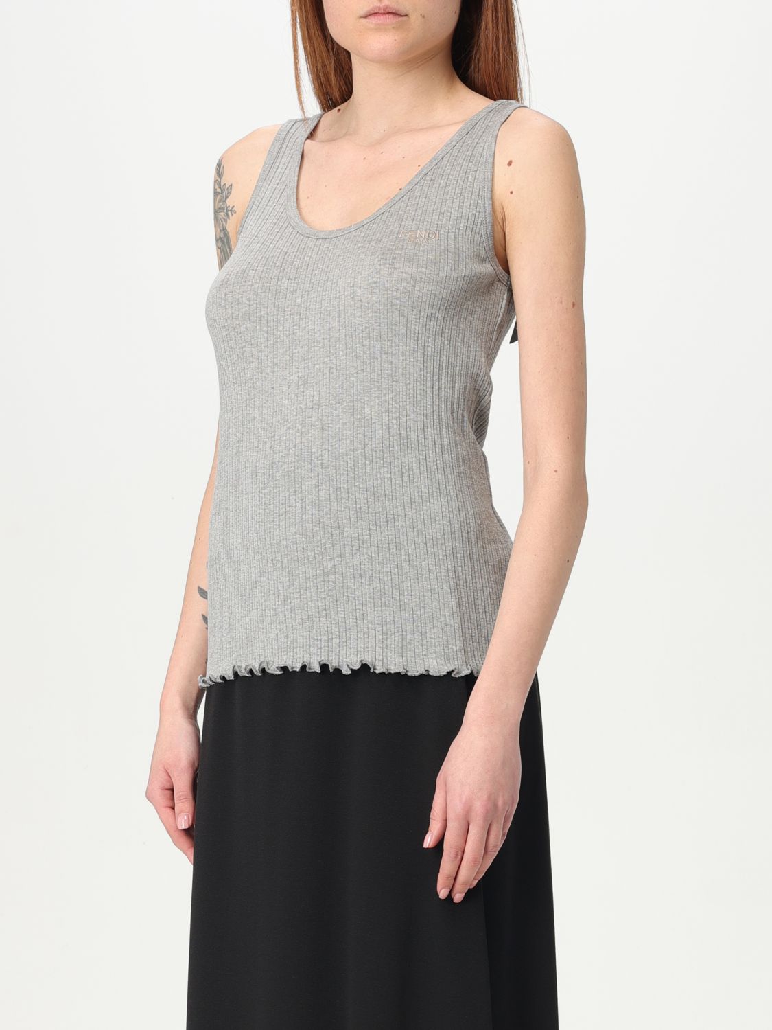 Fendi Top Woman Grey