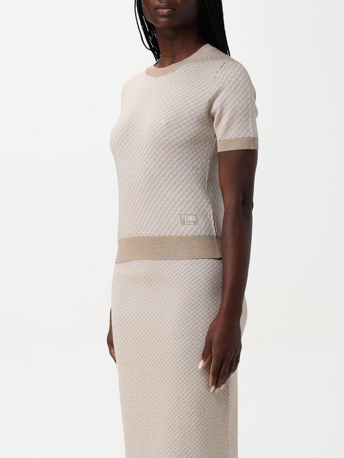 Fendi Sweater Woman Beige