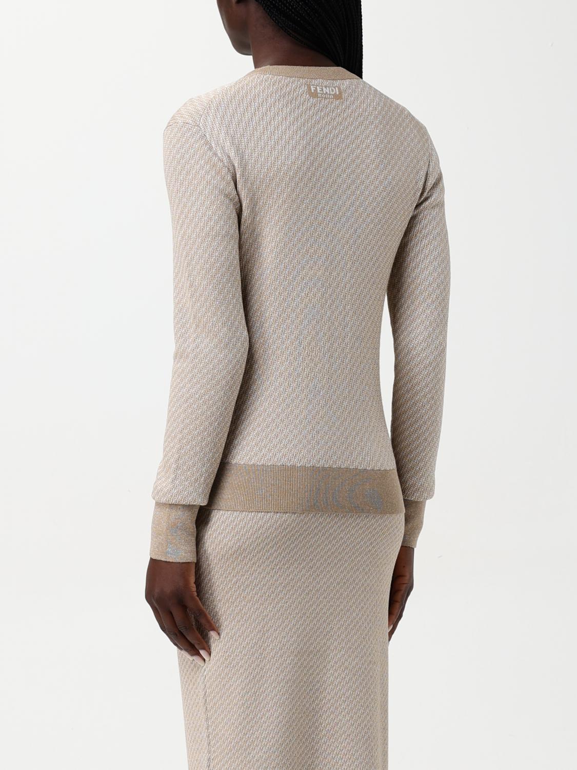 Fendi Cardigan Woman Beige