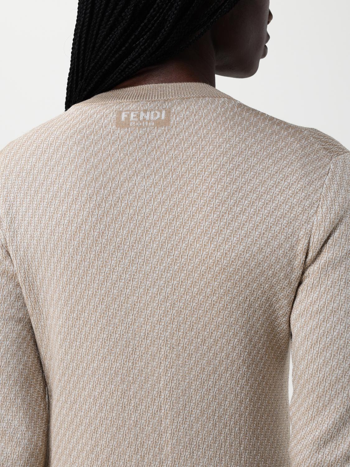 Fendi Cardigan Woman Beige