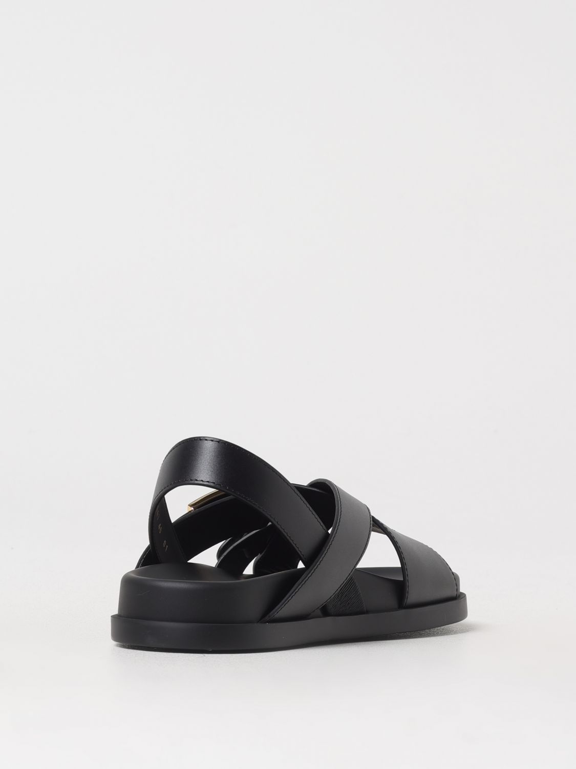 Fendi Flat Sandals Woman Black