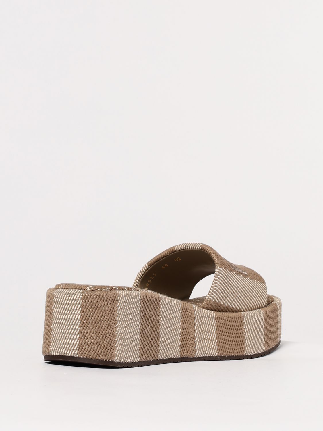 Fendi Heeled Sandals Woman Dove Grey