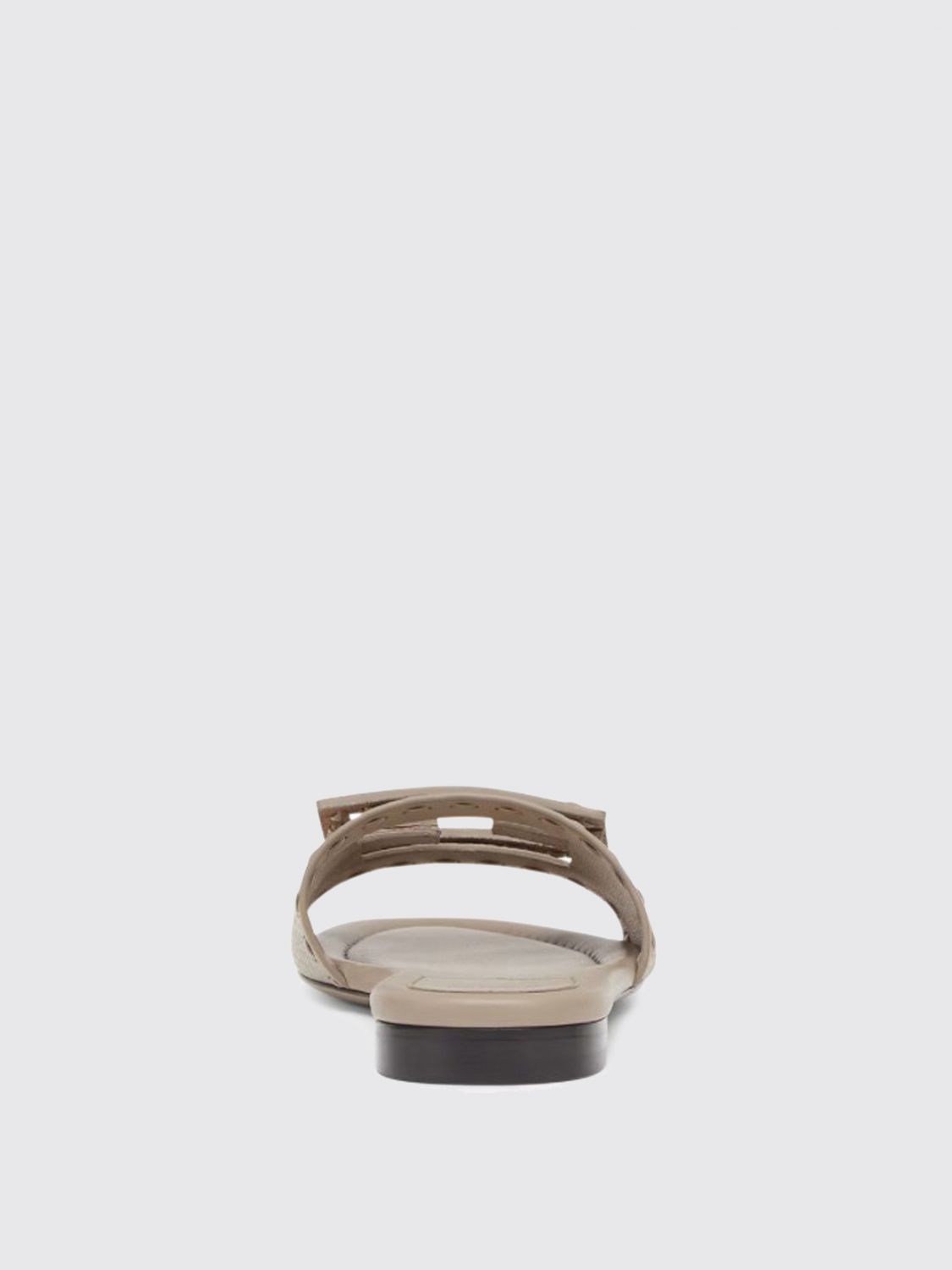 Fendi Flat Sandals Woman Leather