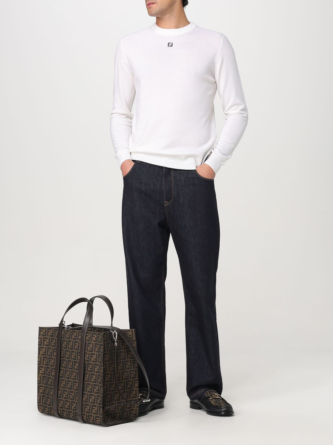 Fendi Shoulder Bag Men Tobacco