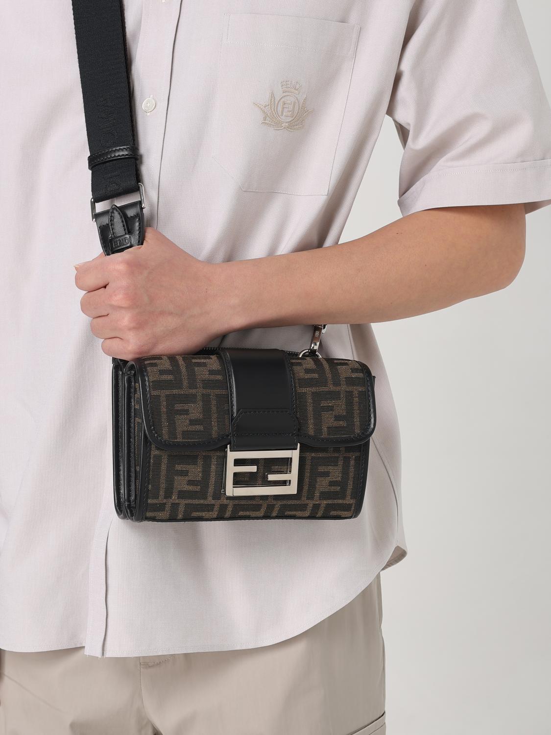 Fendi Shoulder Bag Men Tobacco