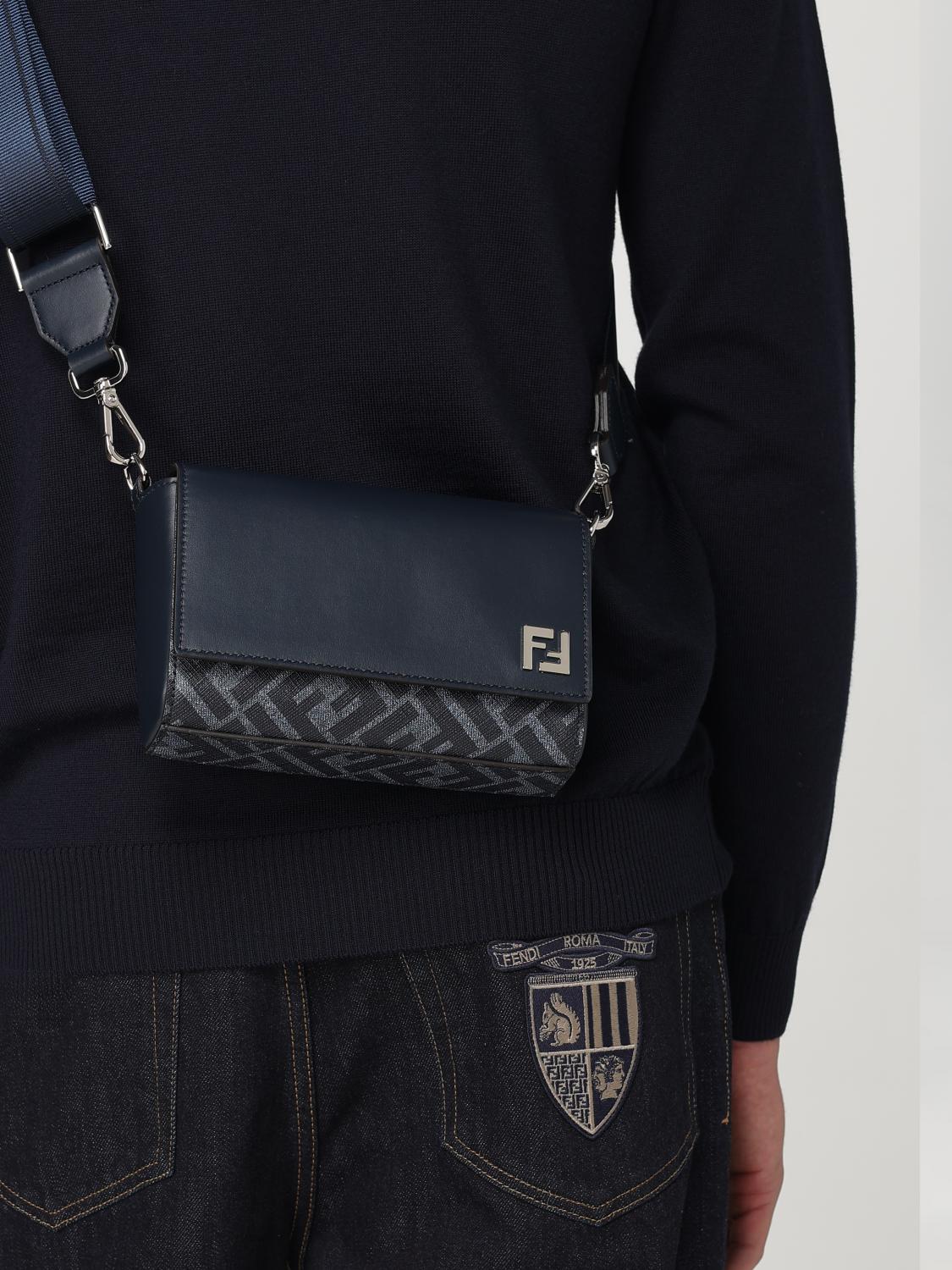 Fendi Shoulder Bag Men Denim