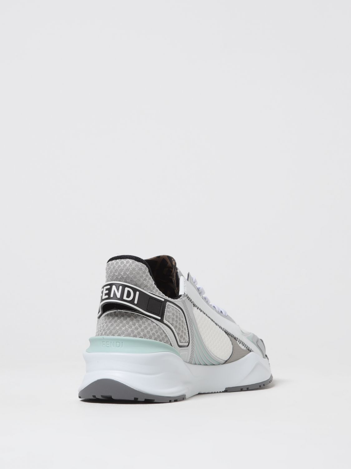 Fendi Sneakers Men Silver