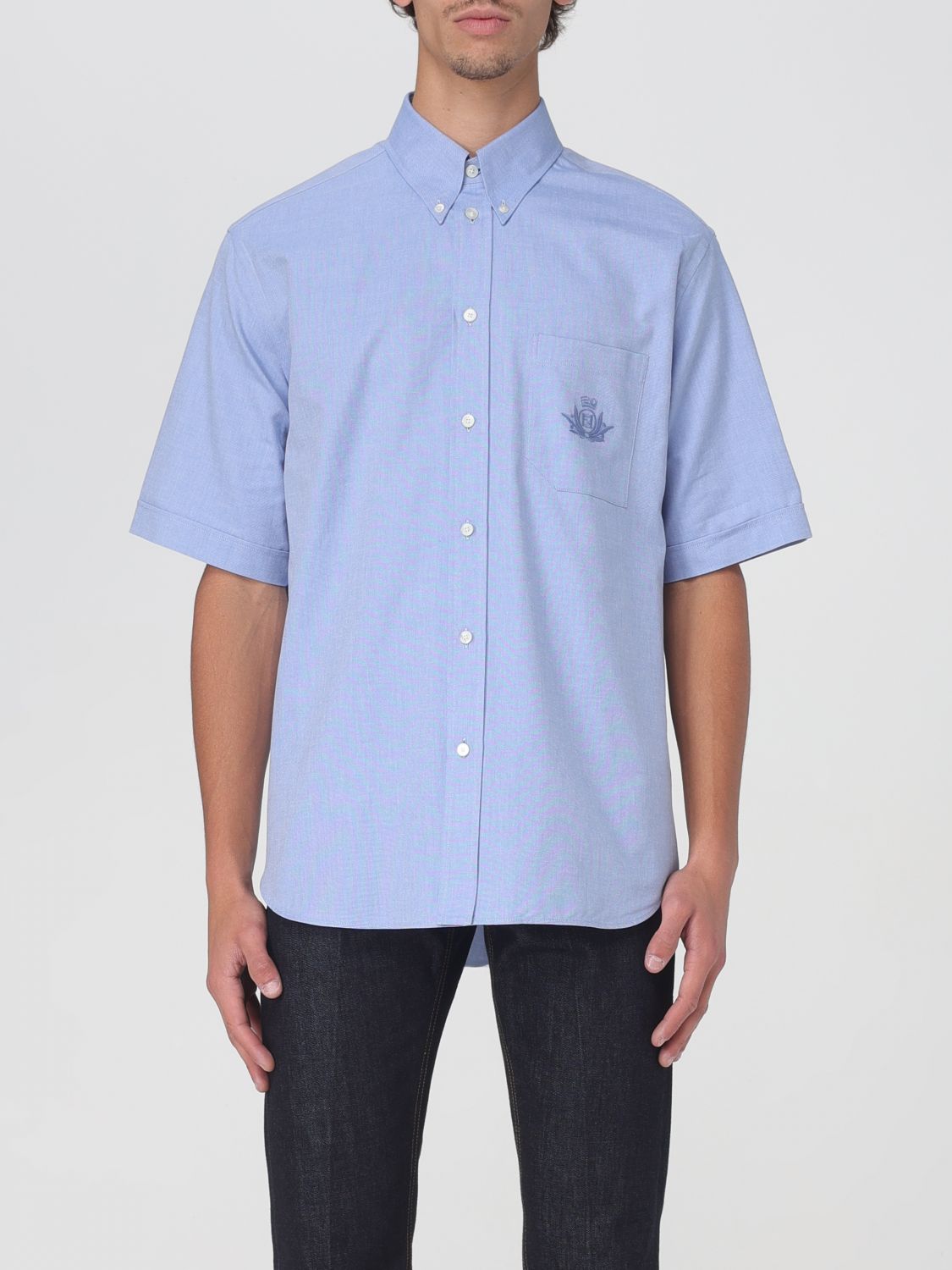 Fendi Shirt Men Blue
