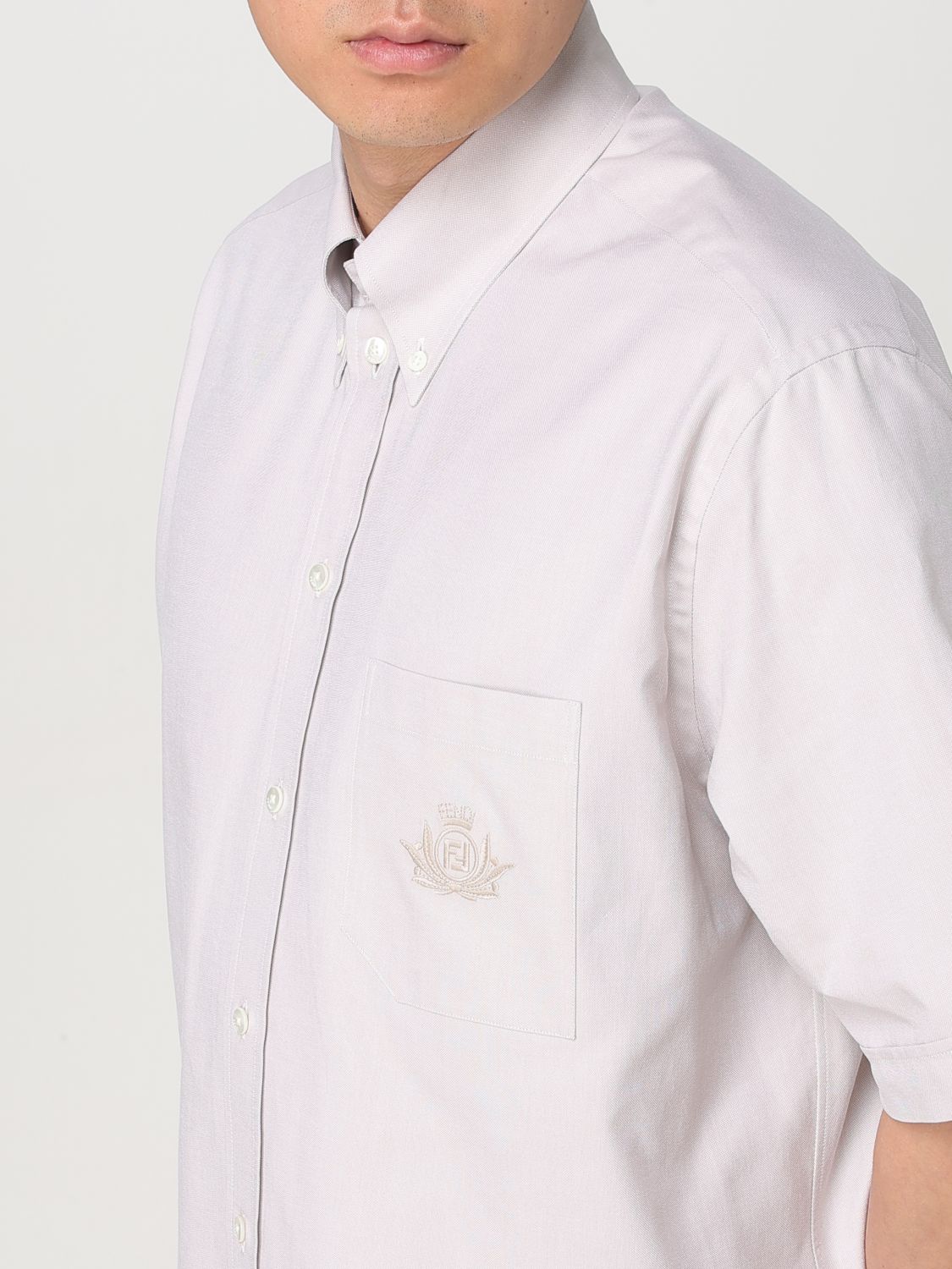 Fendi Shirt Men Blue