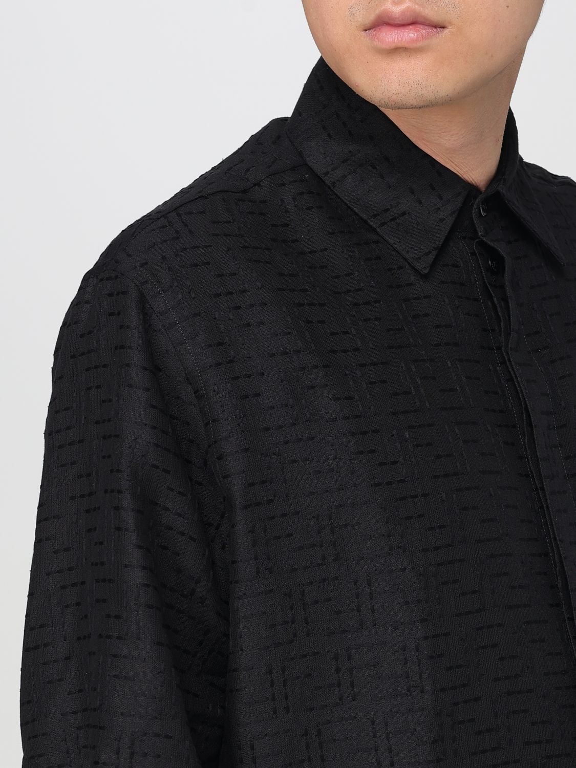 Fendi Shirt Men Black