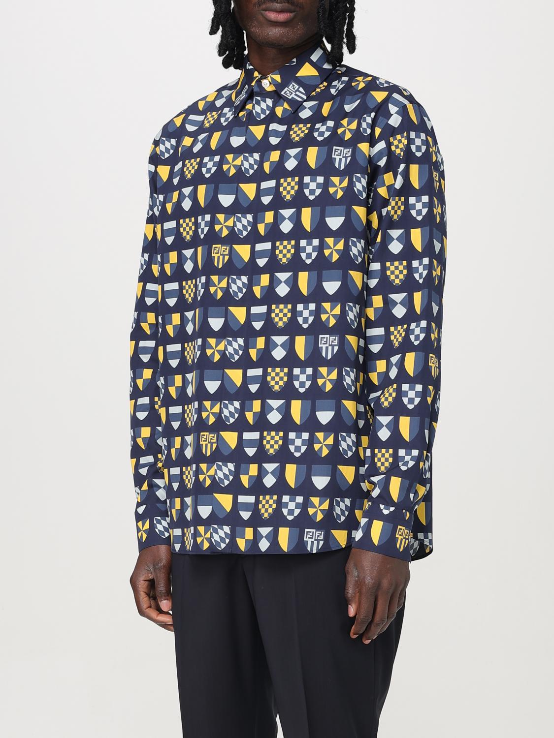 Fendi Shirt Men Navy