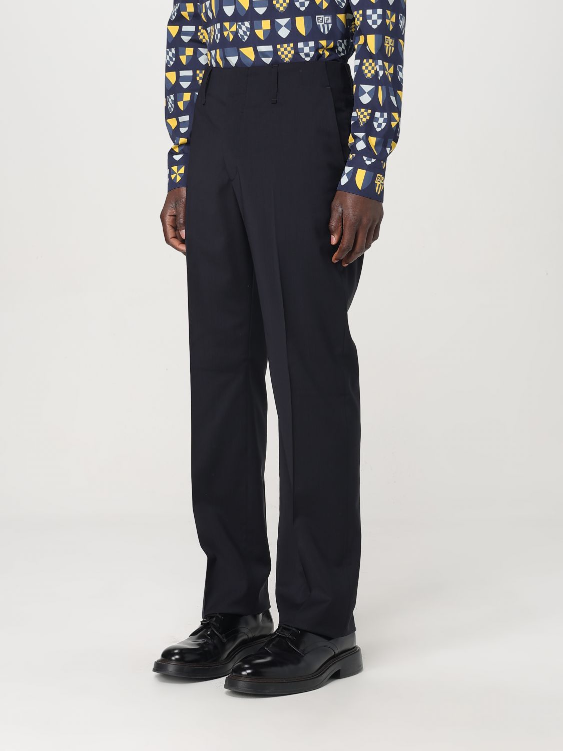Fendi Pants Men Blue