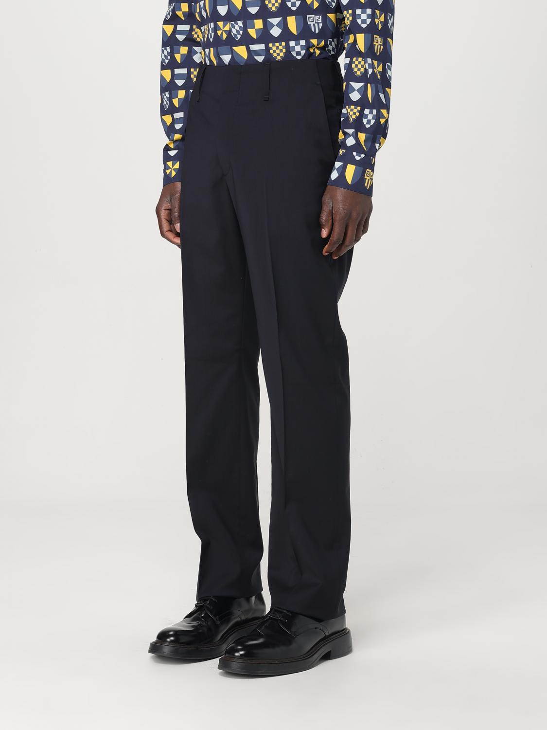 Fendi Pants Men Blue