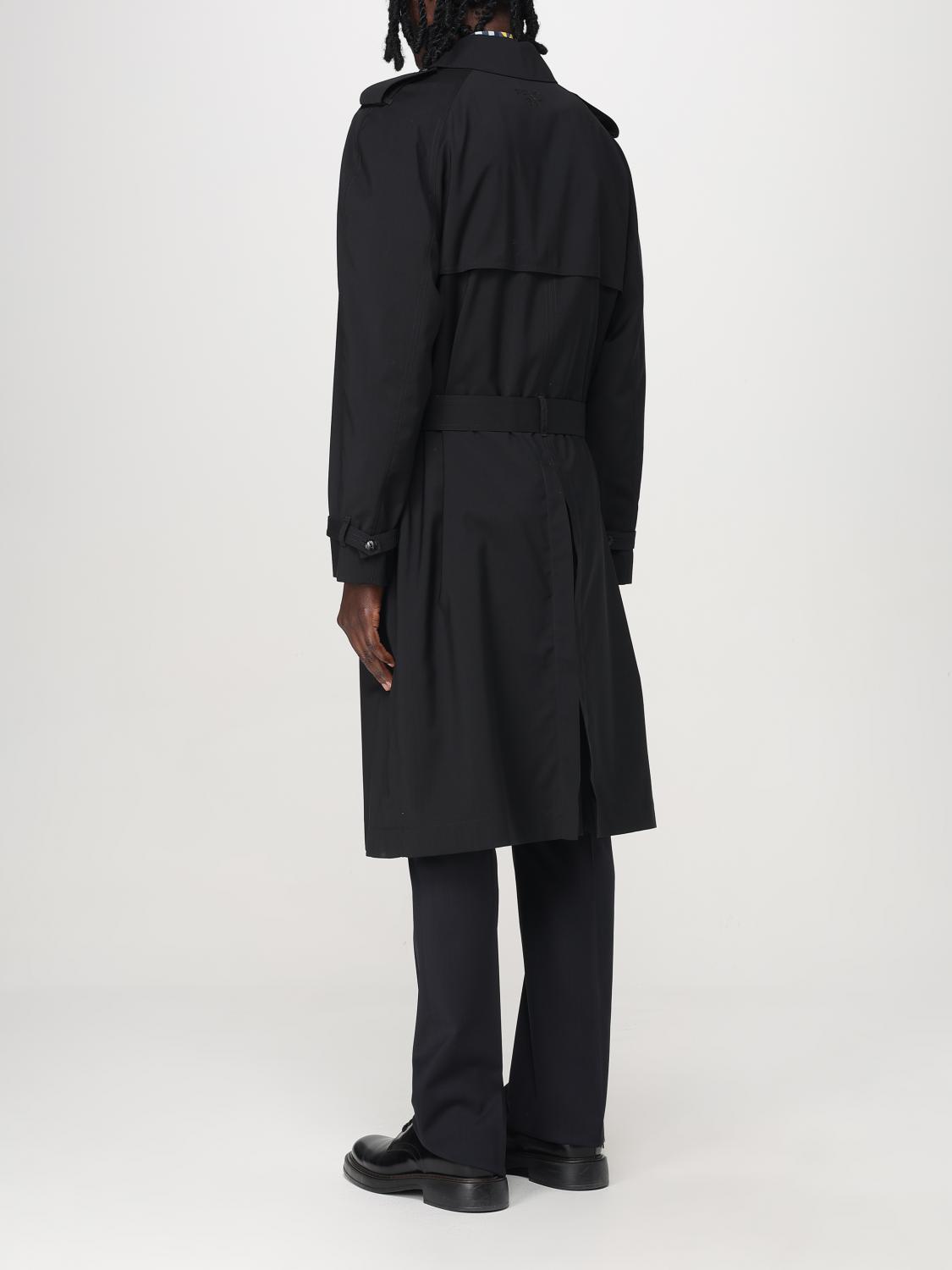 Fendi Trench Coat Men Black
