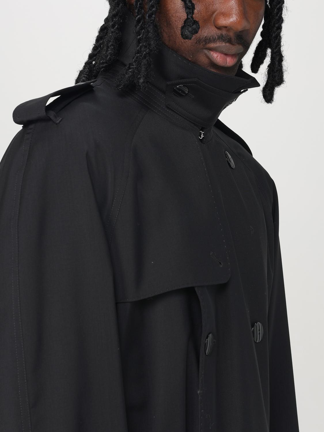 Fendi Trench Coat Men Black
