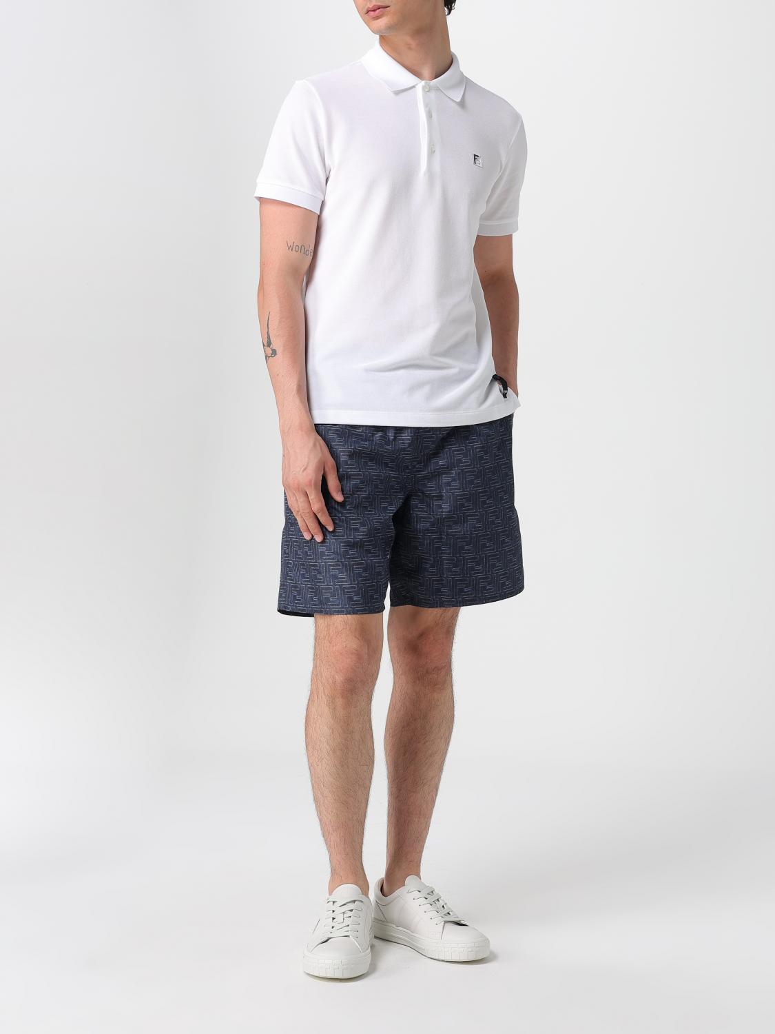 Fendi Polo Shirt Men White