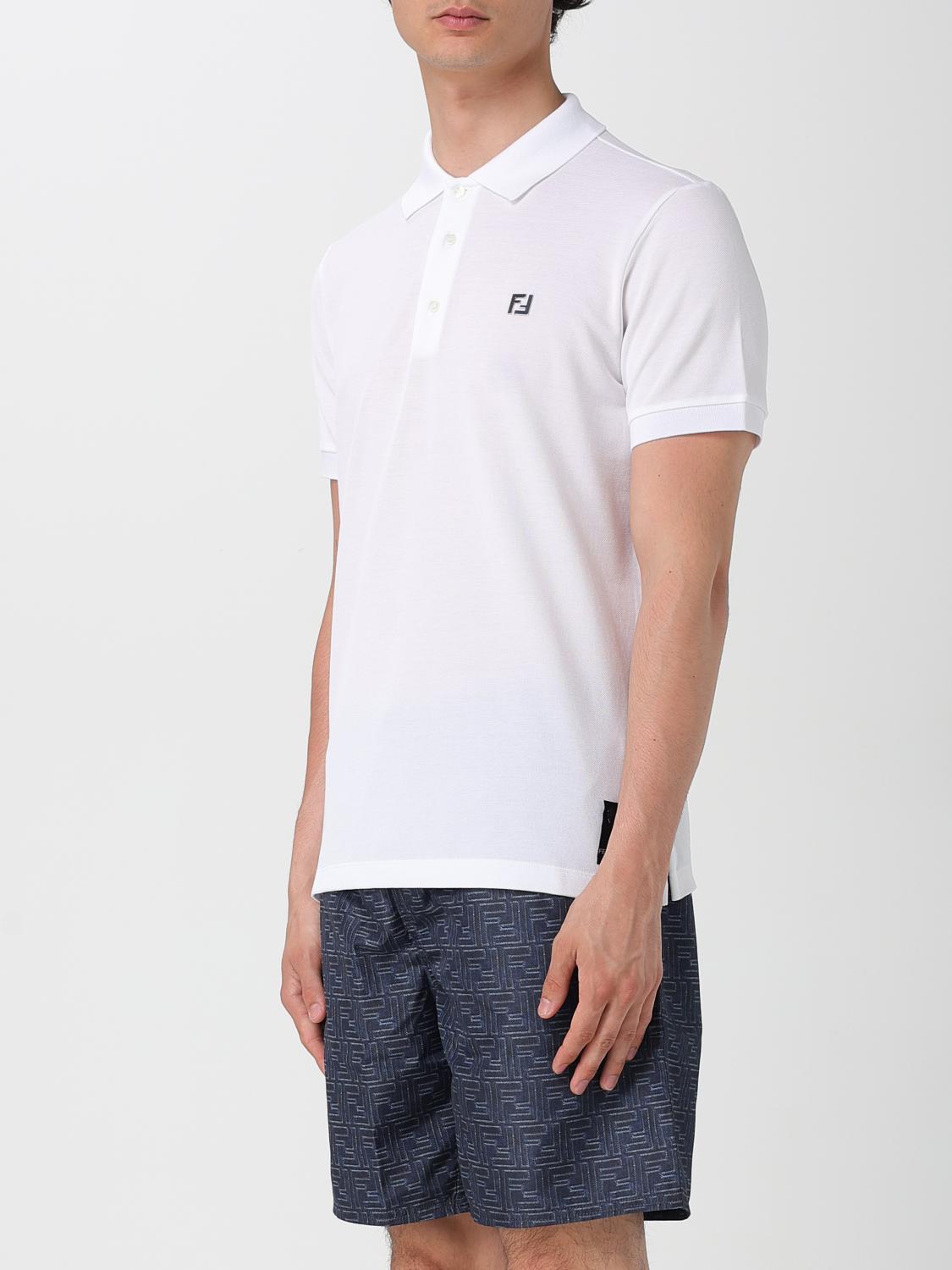 Fendi Polo Shirt Men White