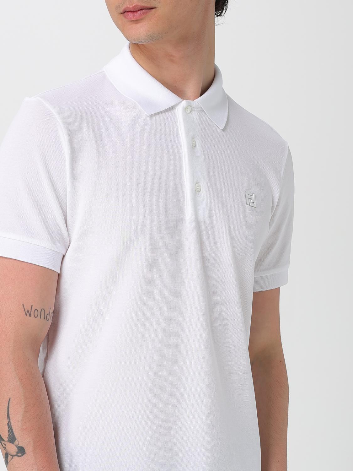 Fendi Polo Shirt Men White