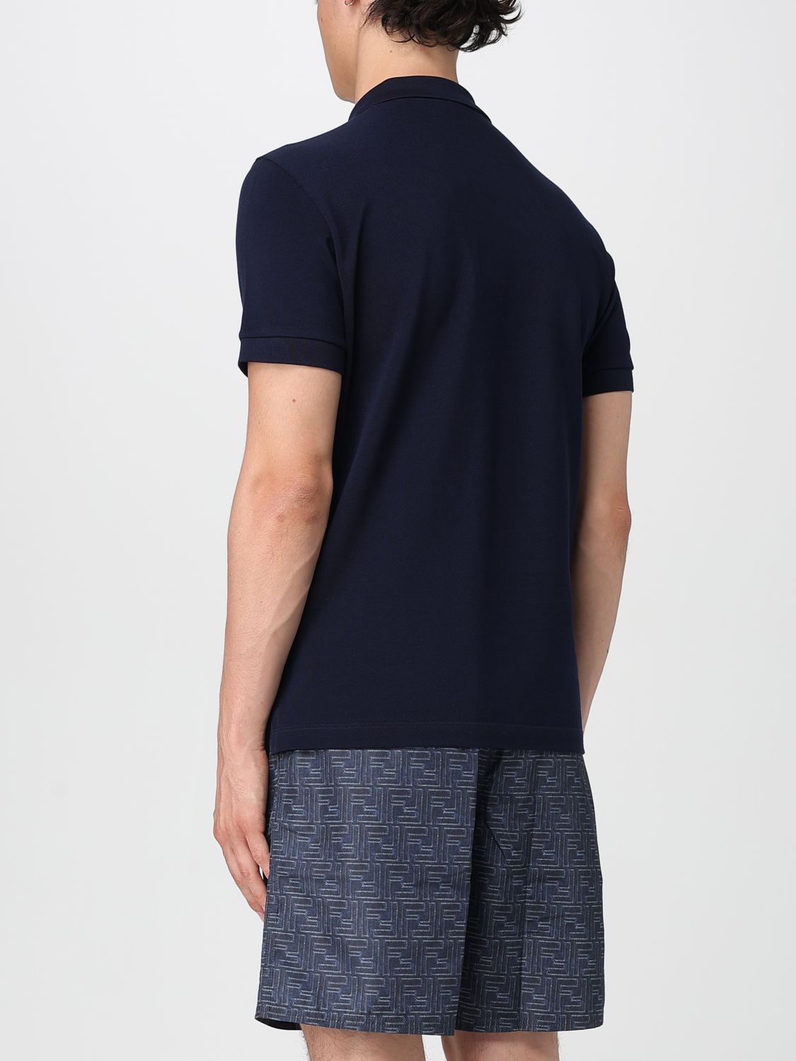 Fendi Polo Shirt Men Blue