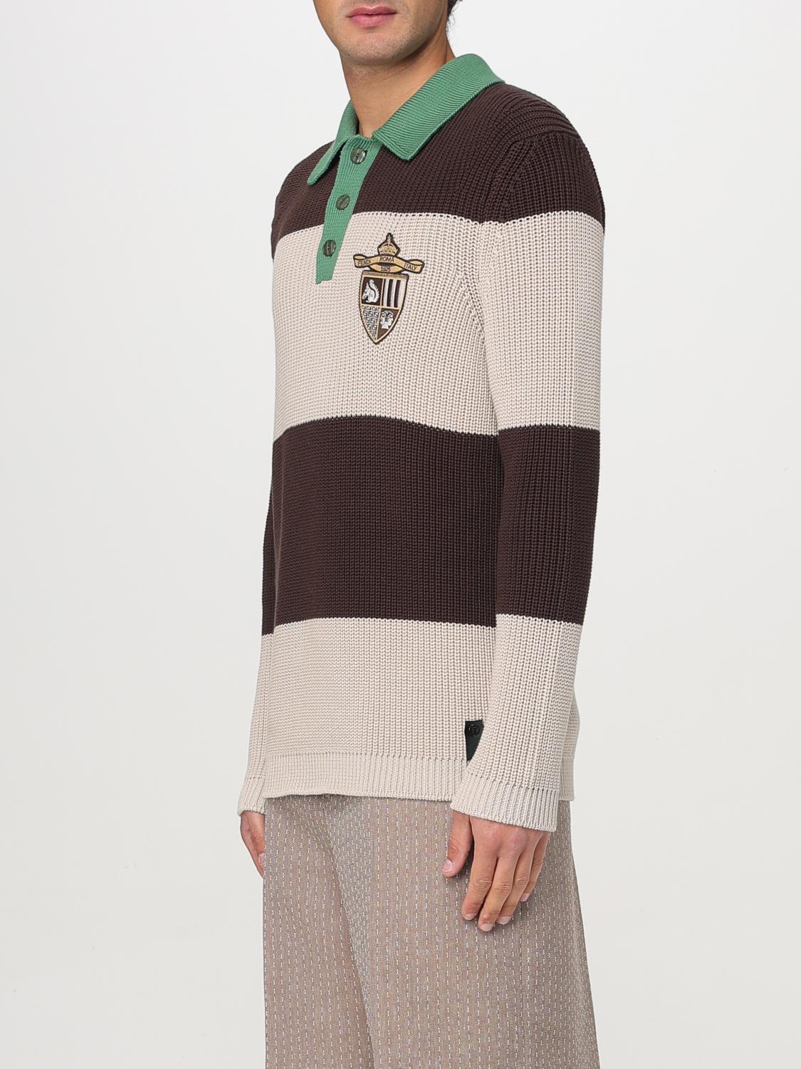 Fendi Polo Shirt Men Beige