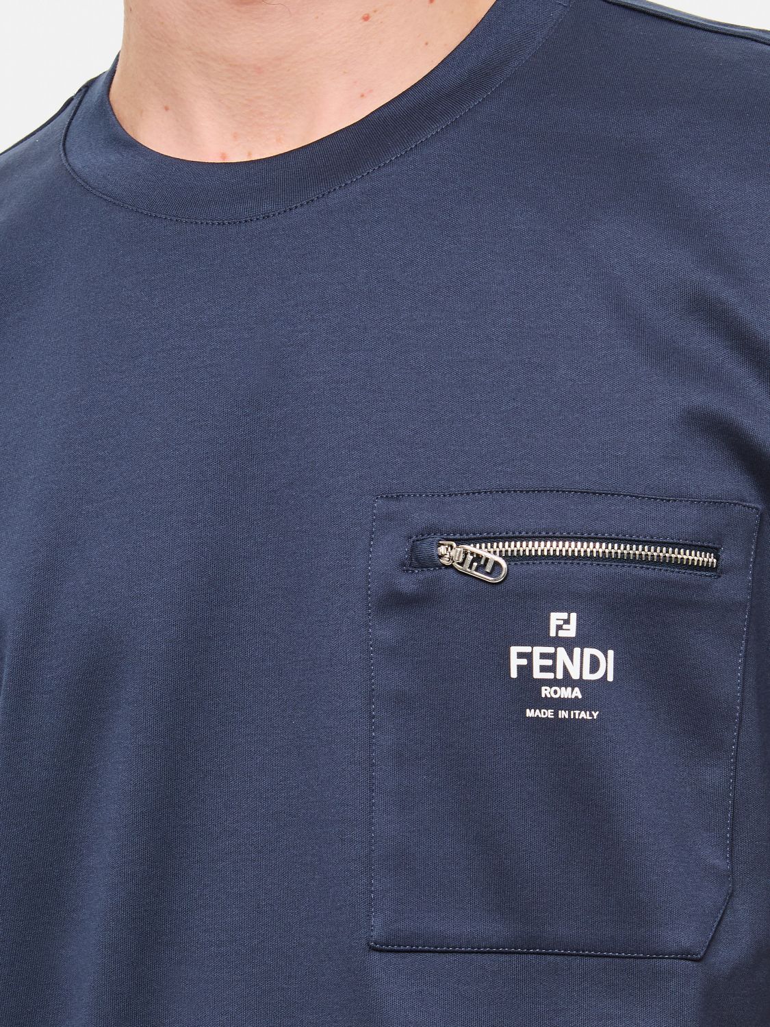 Fendi T Shirt Men Navy