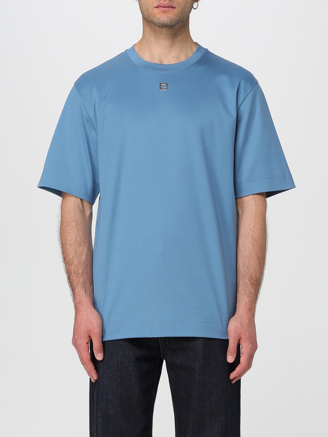Fendi T Shirt Men Blue