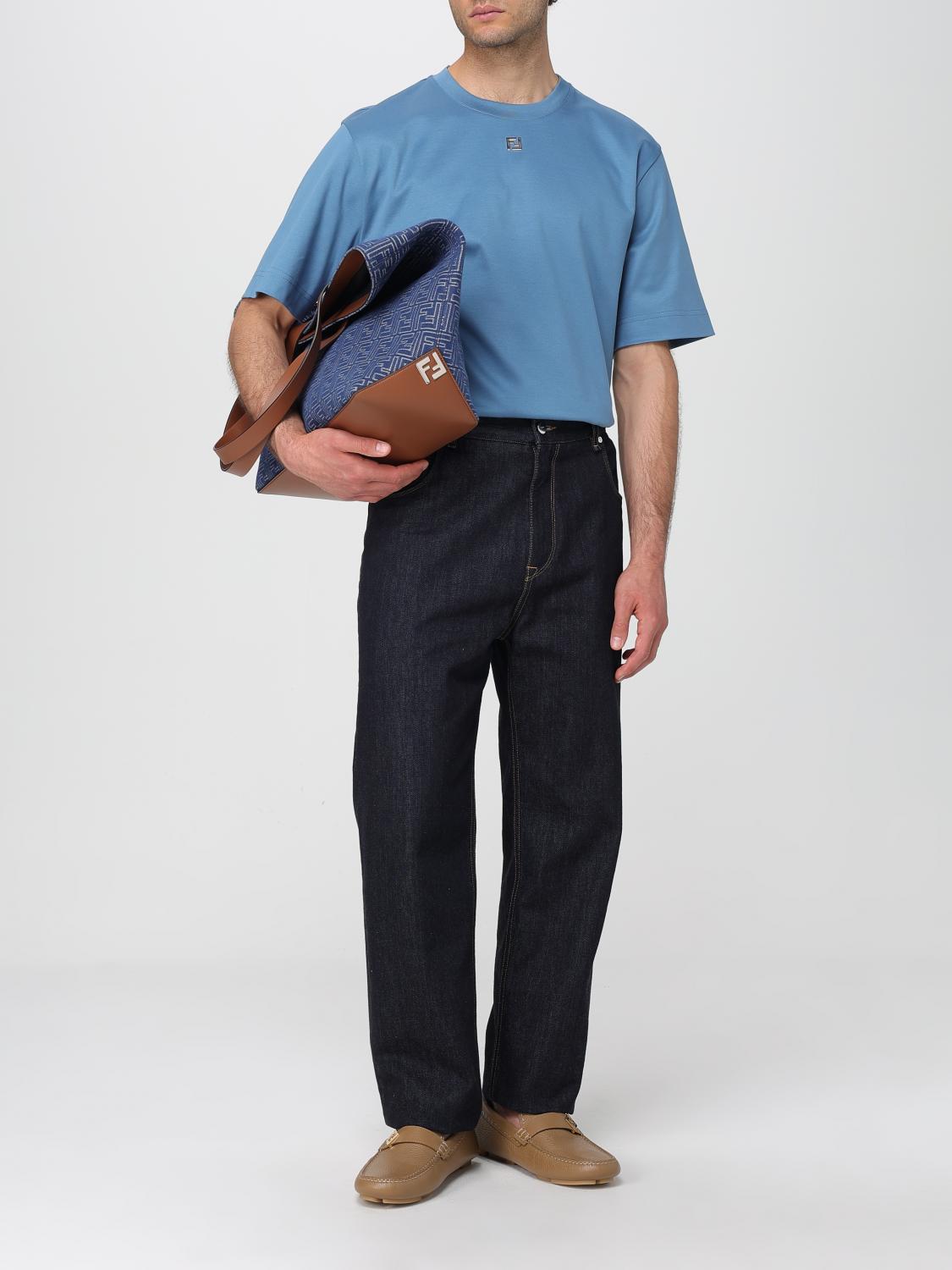 Fendi T Shirt Men Blue
