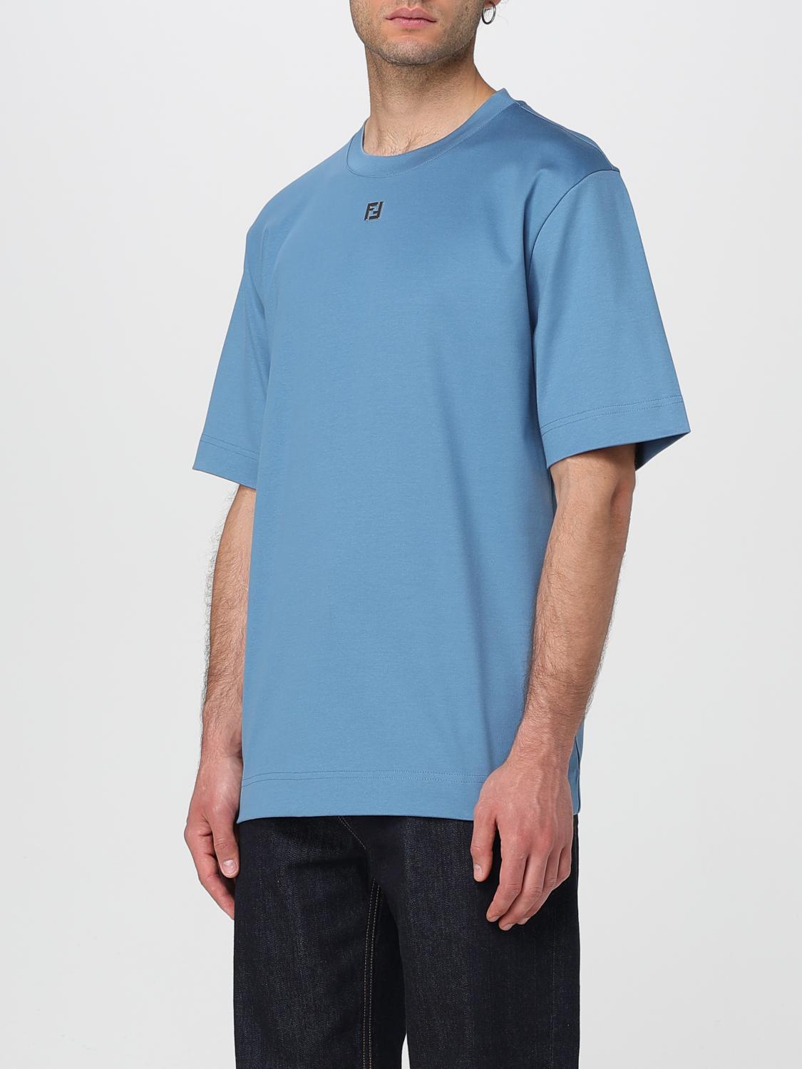Fendi T Shirt Men Blue