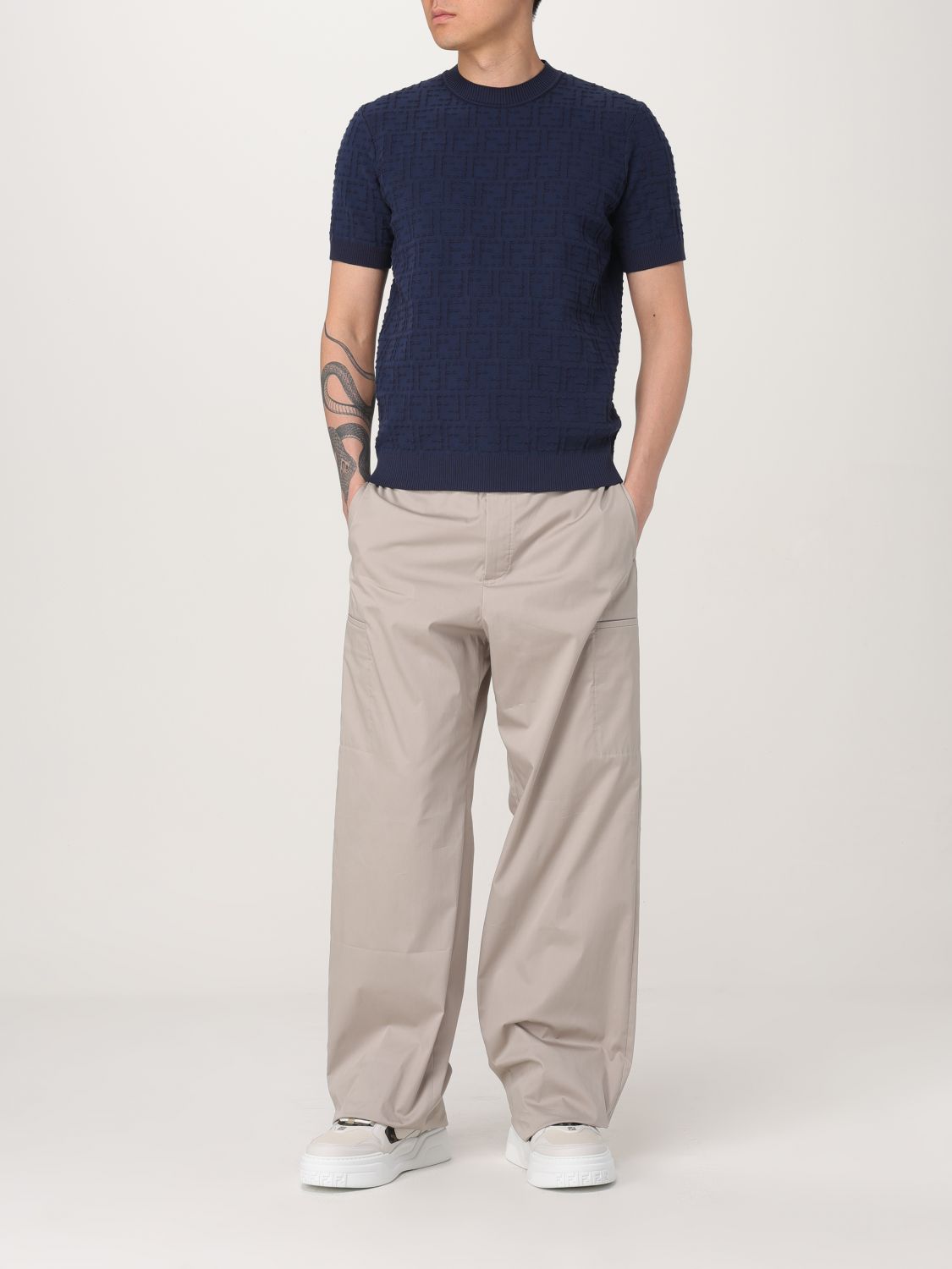 Fendi T Shirt Men Butter