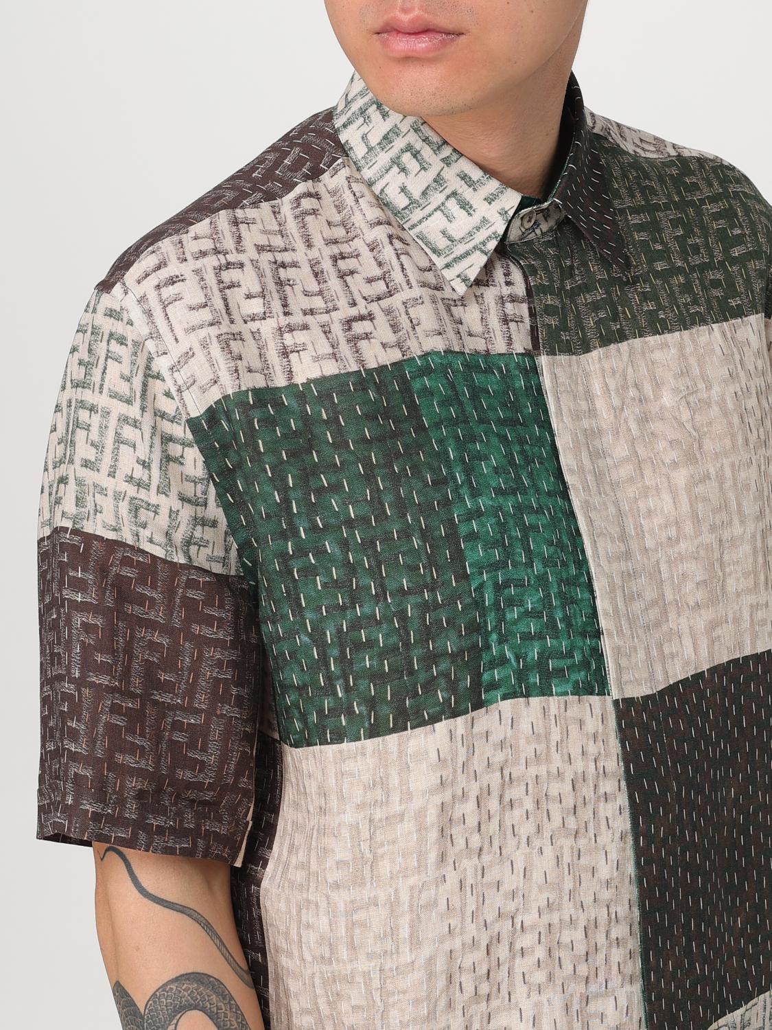 Fendi Shirt Men Beige