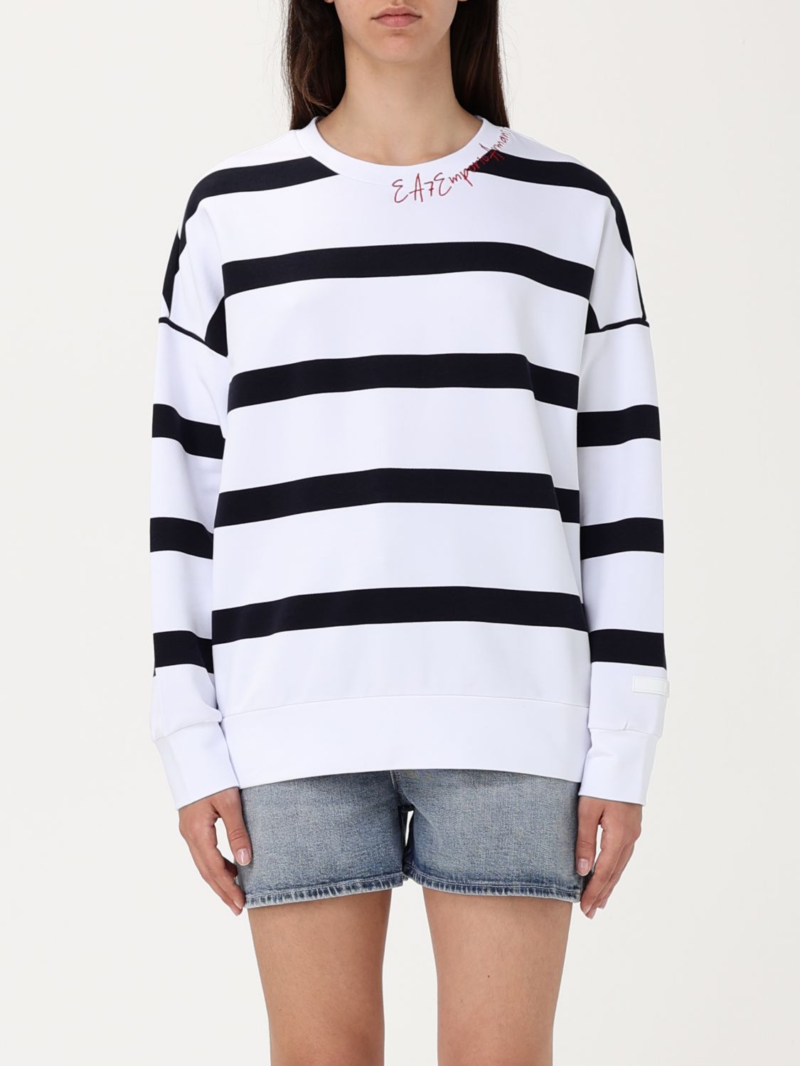 Ea7 Sweatshirt Woman Beige