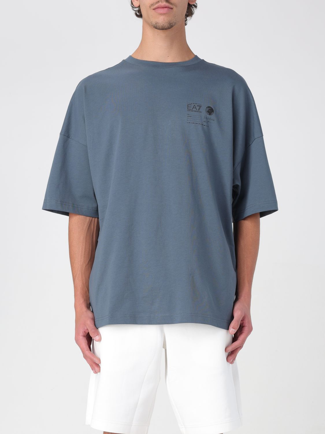 Ea7 T Shirt Men Beige