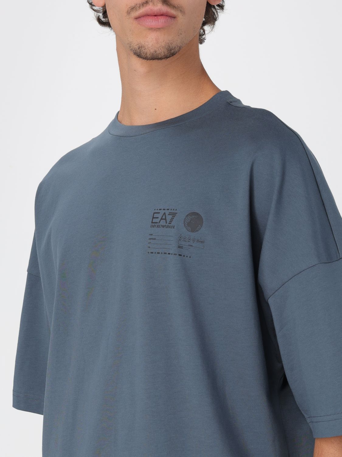 Ea7 T Shirt Men Beige