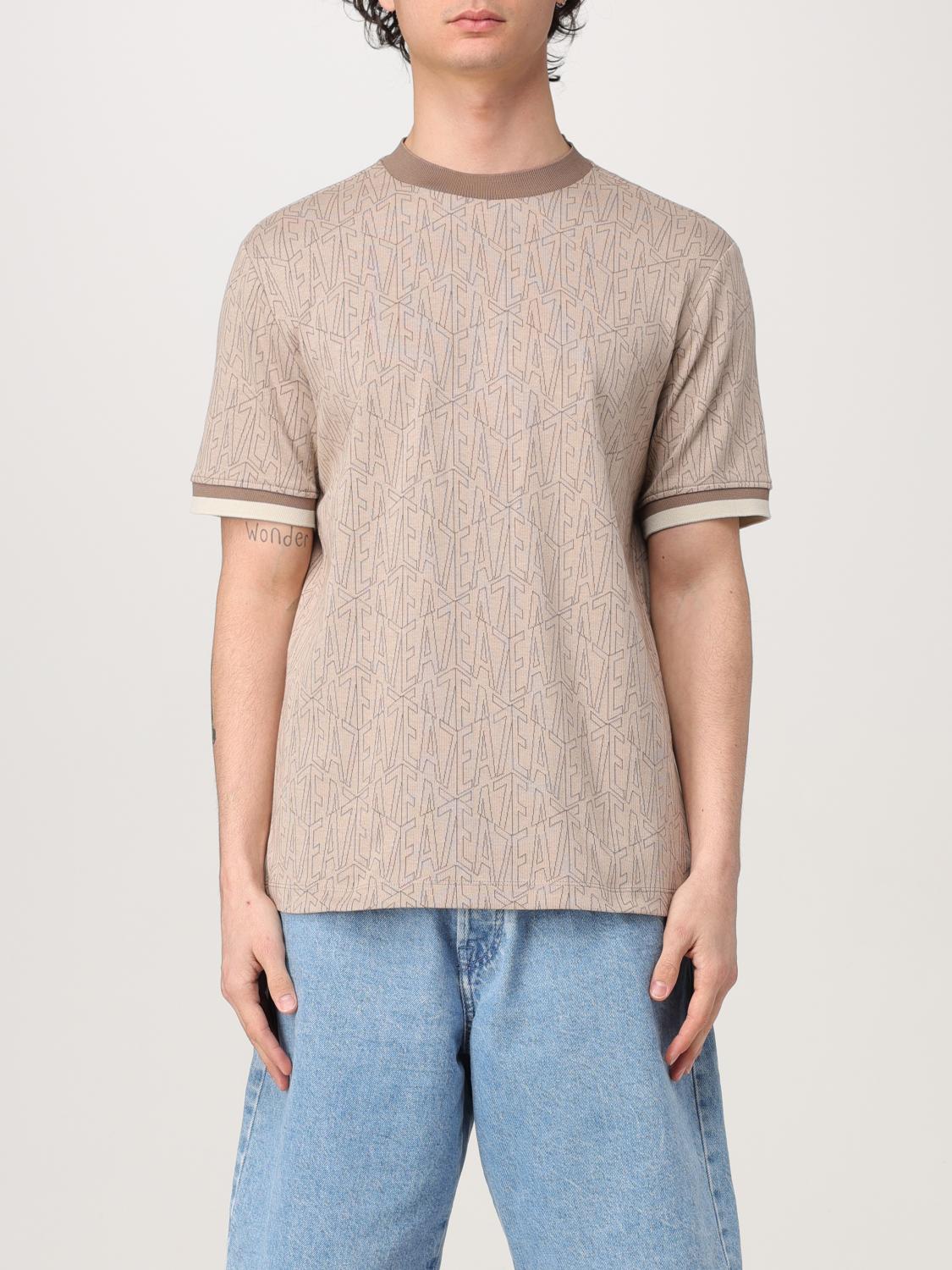 Ea7 T Shirt Men Beige