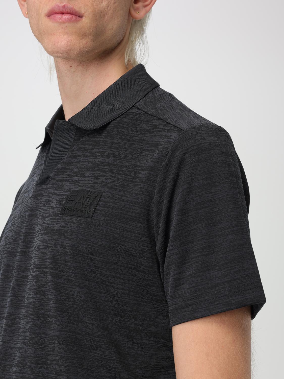 Ea7 Polo Shirt Men Black