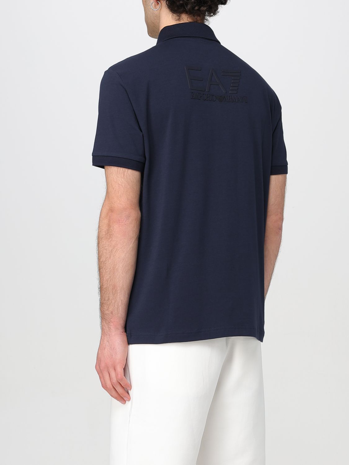 Ea7 Polo Shirt Men Blue