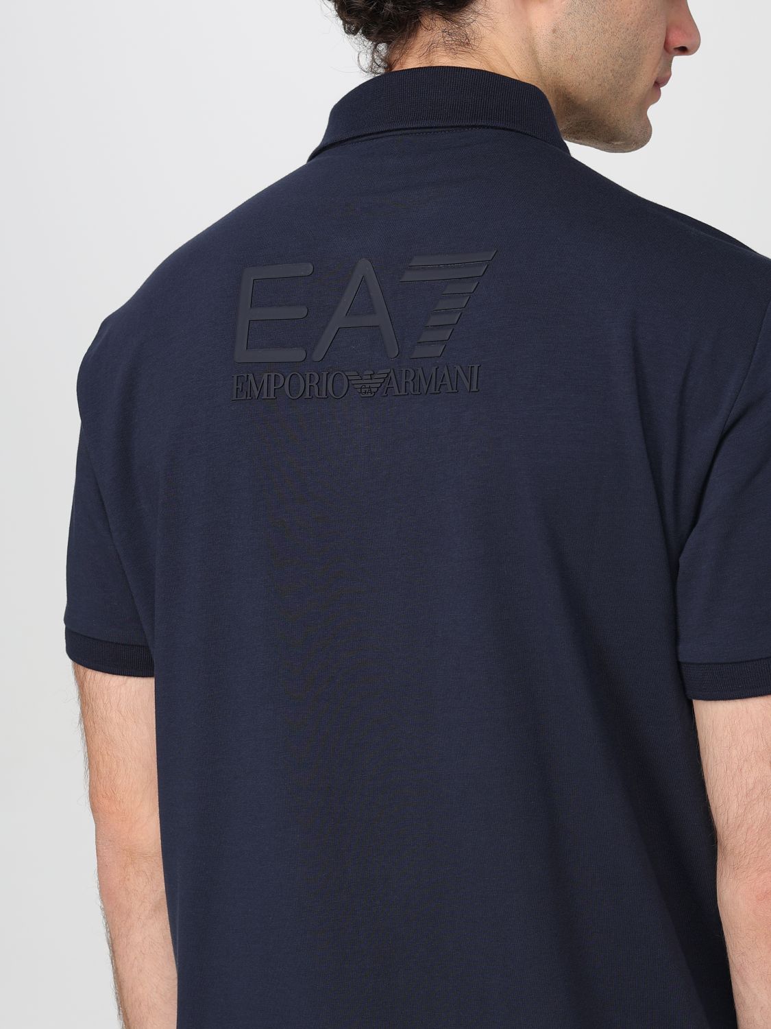 Ea7 Polo Shirt Men Blue
